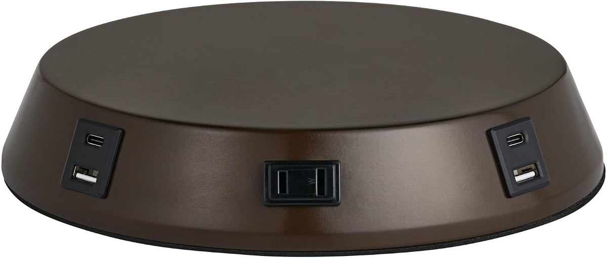 Bronze USB Charging Lamp Workstation Base