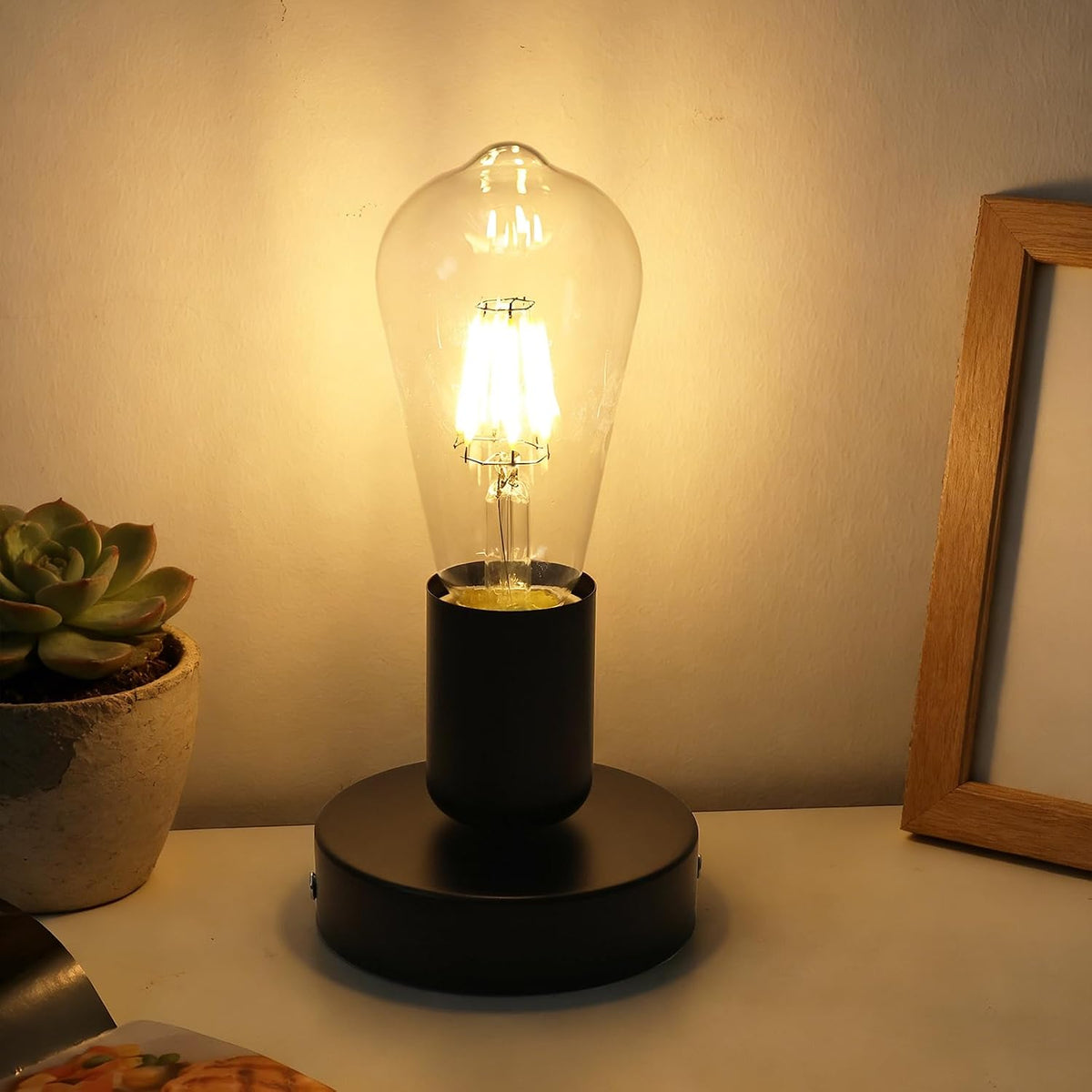Black E26 Metal Lamp Base With Cord