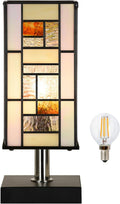 Mission Geometric Stained Glass Tiffany Lamp