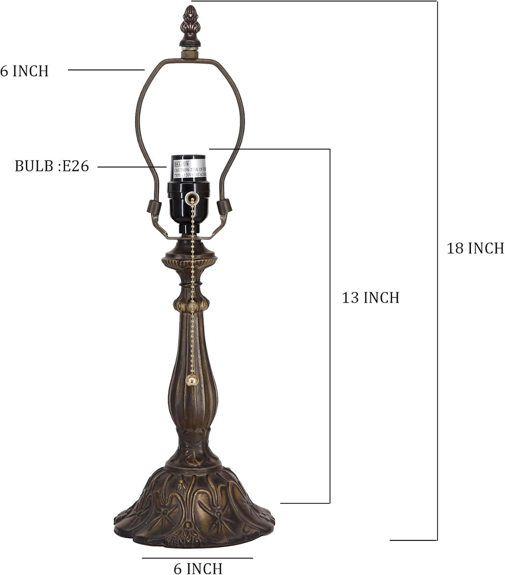 Bronze Resin Tiffany Lamp Replacement Base