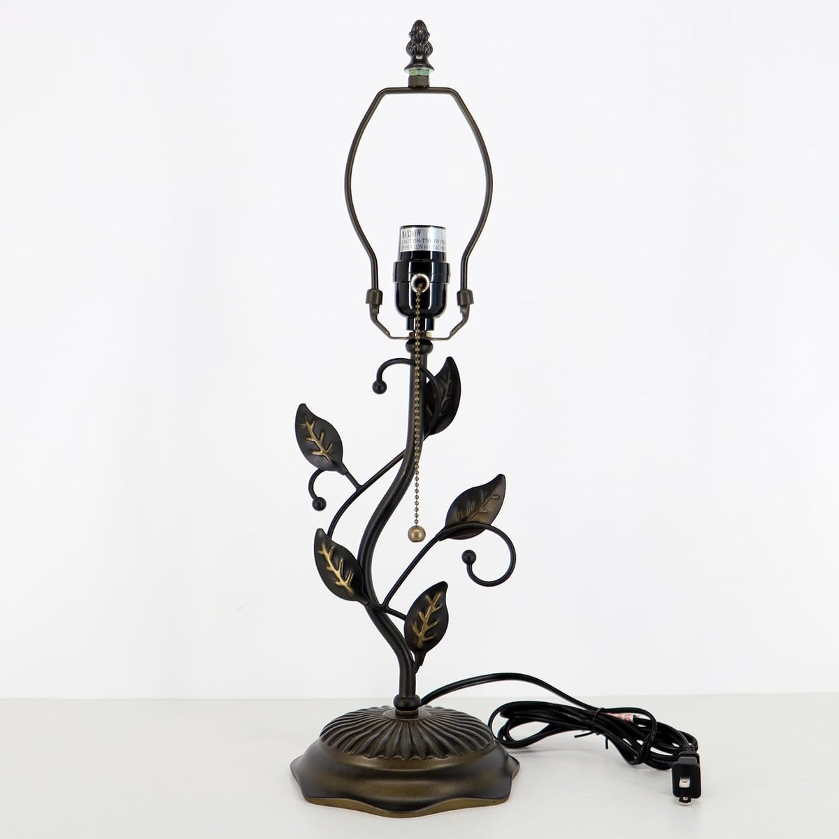 Bronze Leaf Resin Tiffany Lamp Base