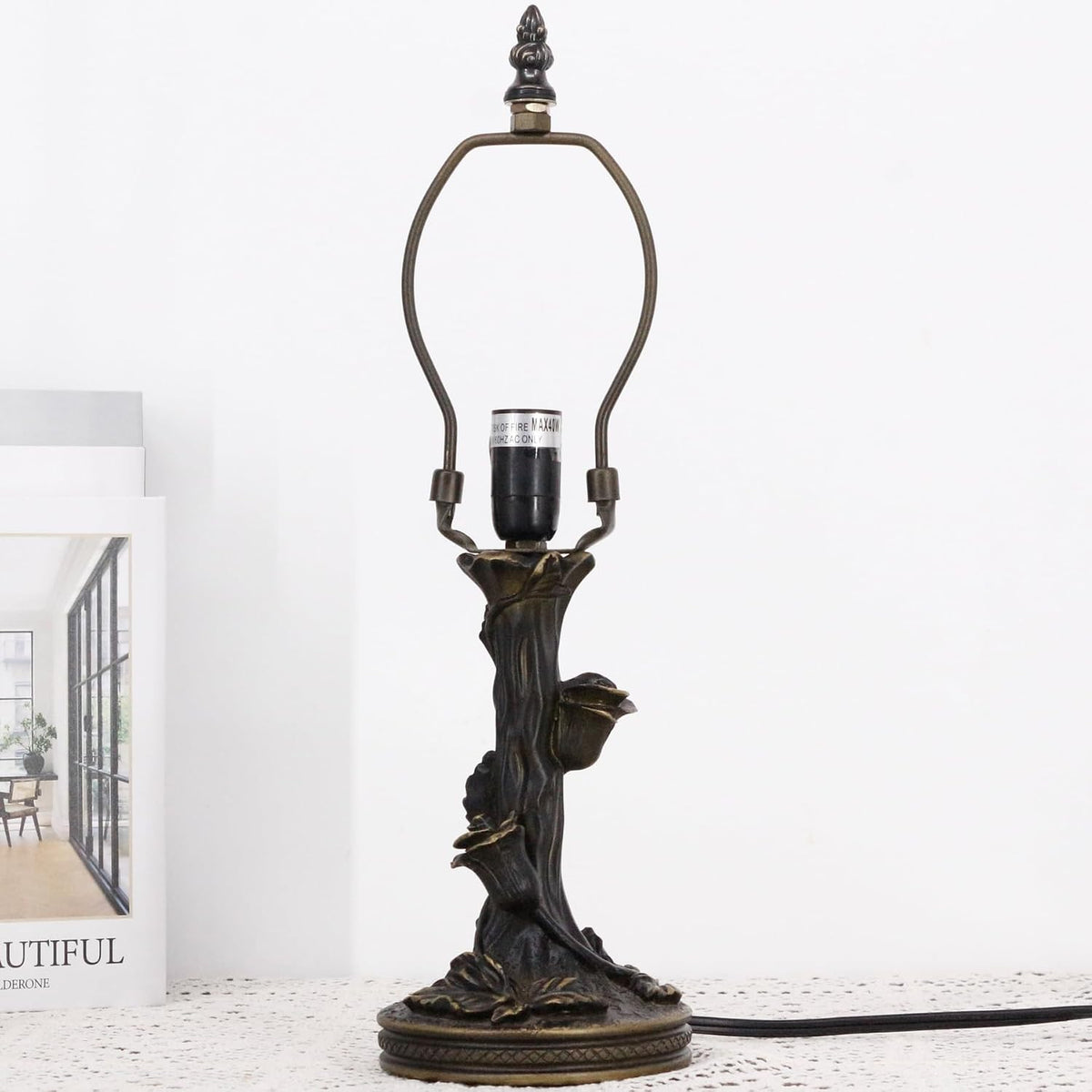 Bronze Resin Tiffany Lamp Replacement Base