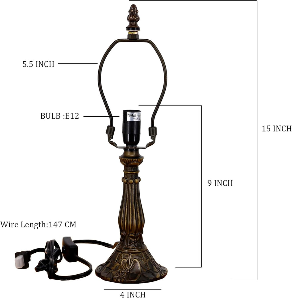 Bronze Resin Tiffany Lamp Replacement Base