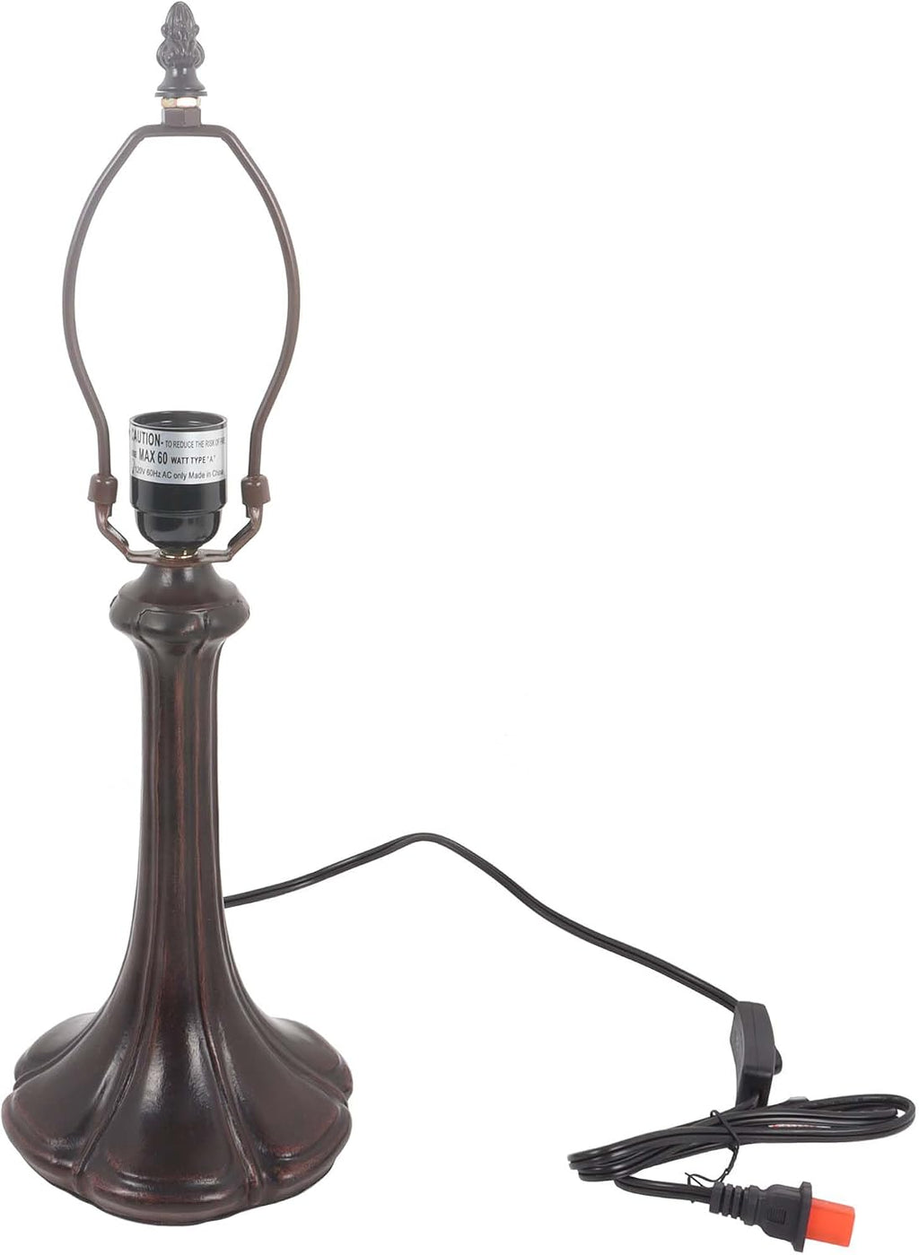 Antique Brown Alloy E26 Table Lamp Base