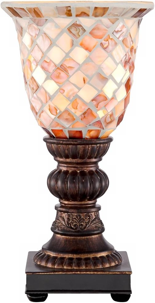 Bronze Mosaic Vintage Glass Accent Lamp