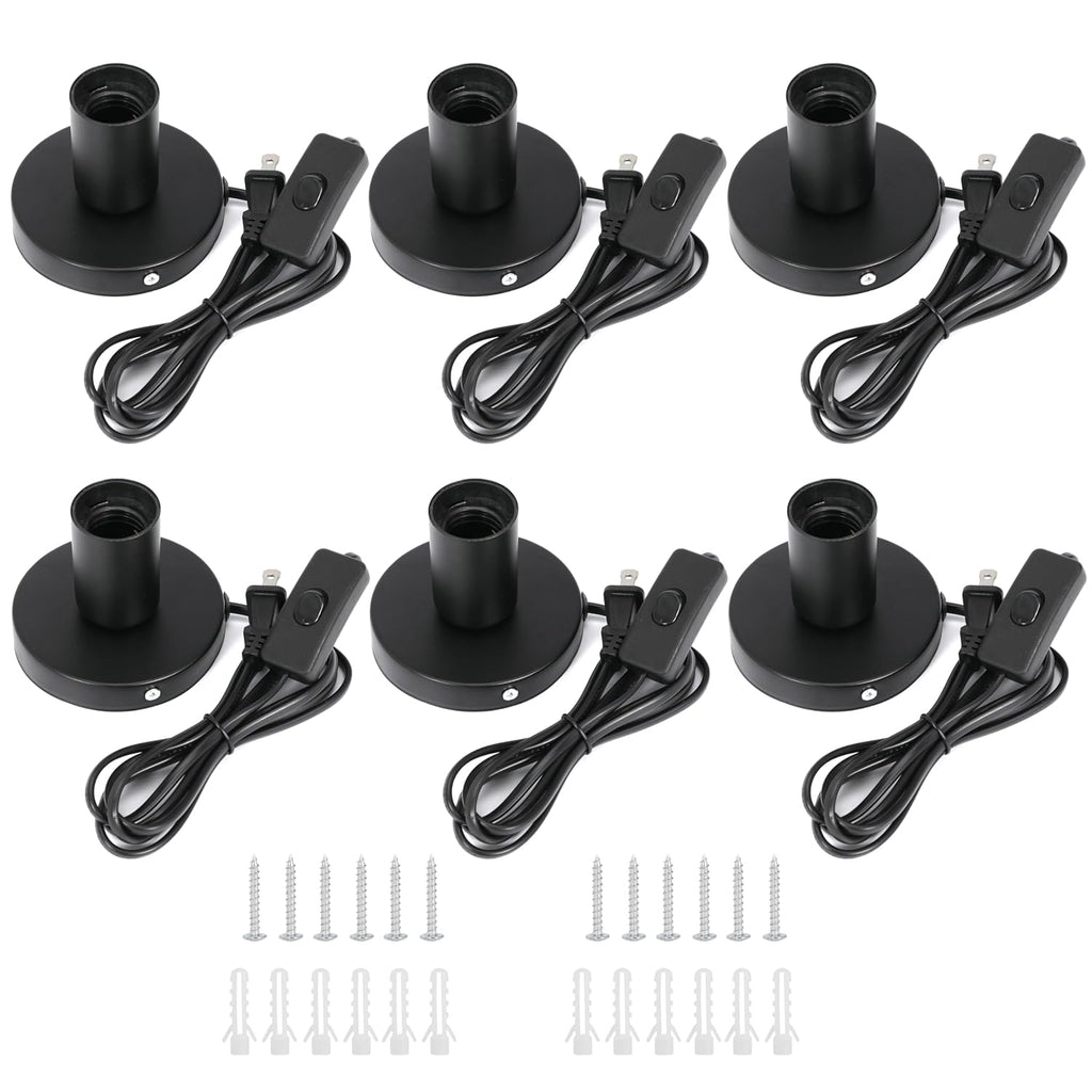 E26 Lamp Base With Switch Power Cord