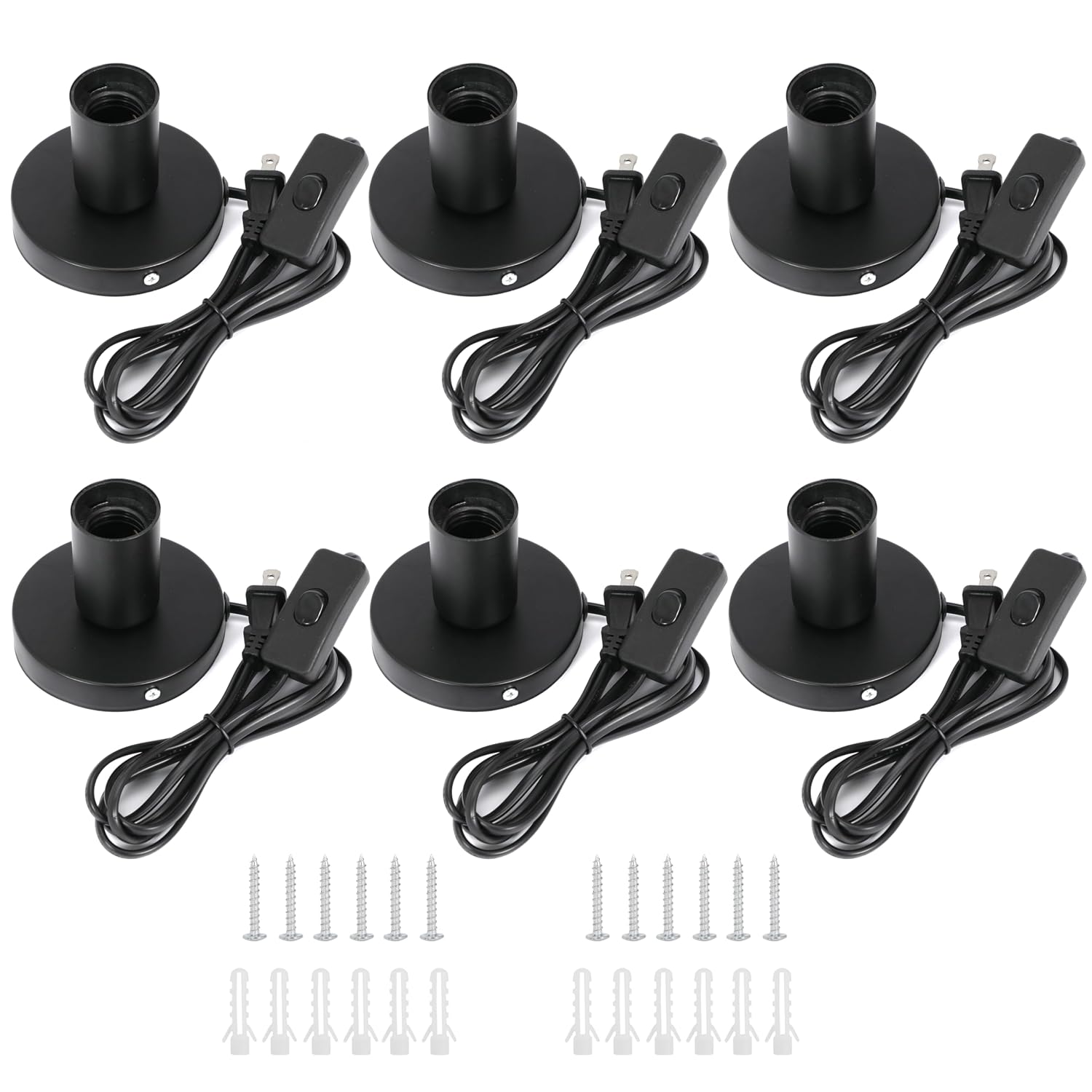 E26 Lamp Base With Switch Power Cord