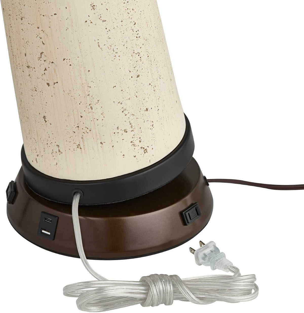 Bronze USB Charging Lamp Workstation Base