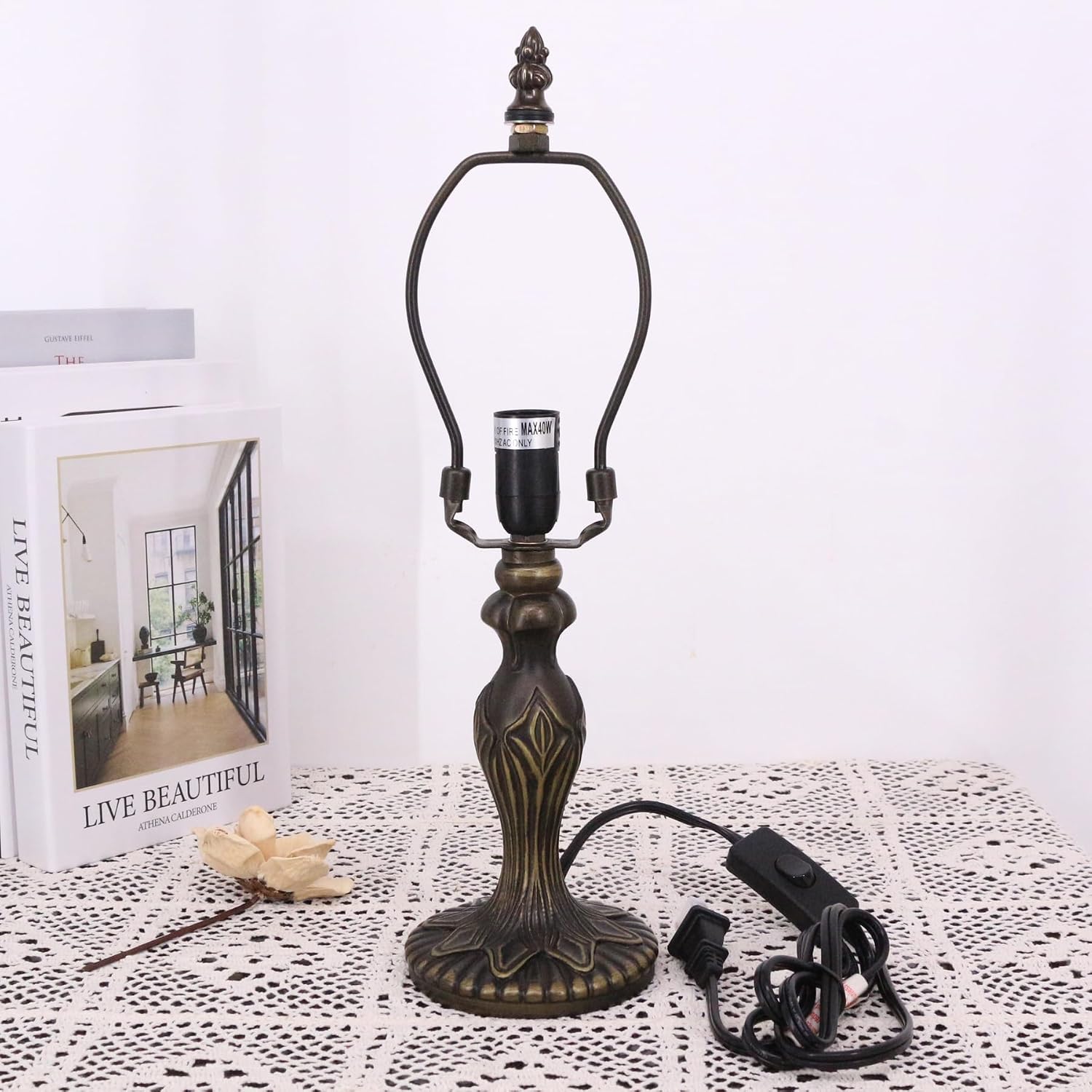 Bronze Resin Tiffany Replacement Lamp Base