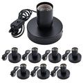 Black E26 Metal Lamp Base With Cord