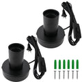 Black E26 Lamp Base With Switch Cord