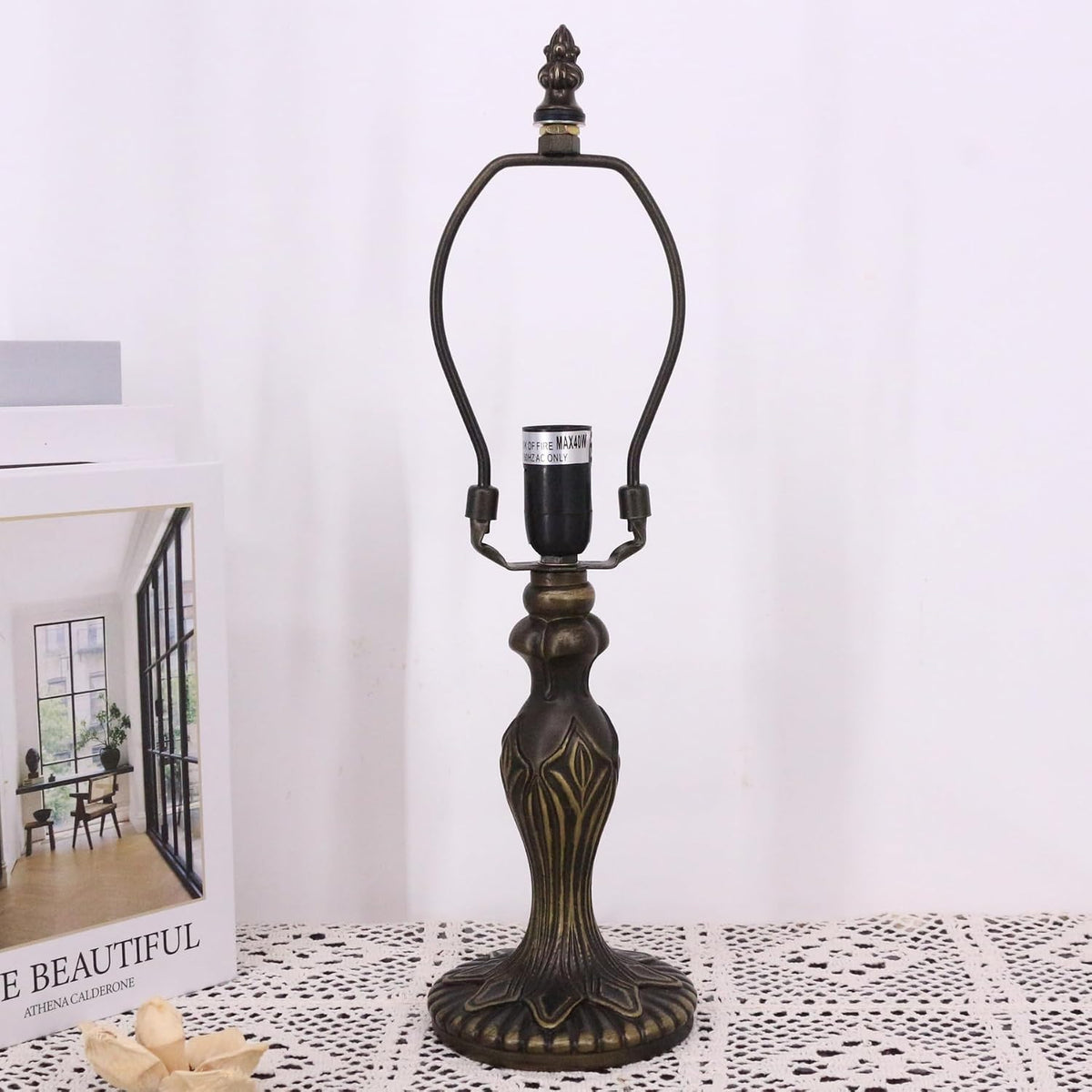 Bronze Resin Tiffany Replacement Lamp Base