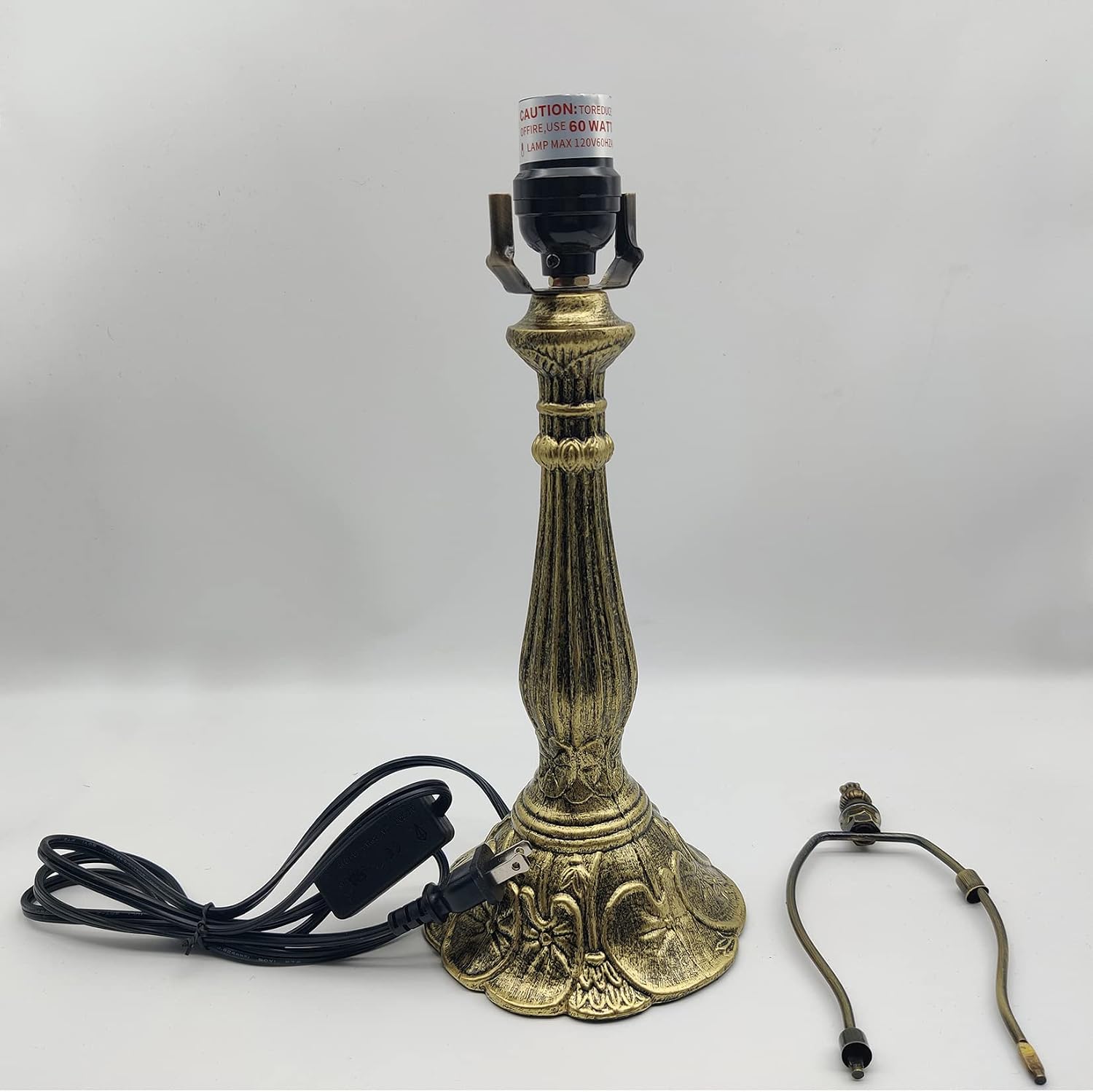 Aluminum Tiffany Lamp Base E26 Socket